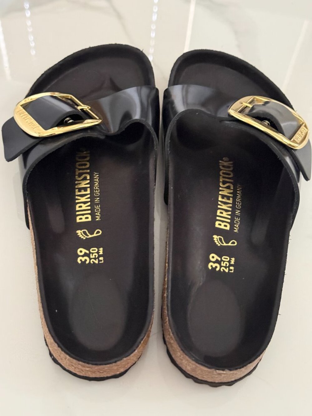 Birkenstock® Madrid Big Buckle High Shine - Black Patent - Size 39 (8-8.5M) - Picture 2 of 3